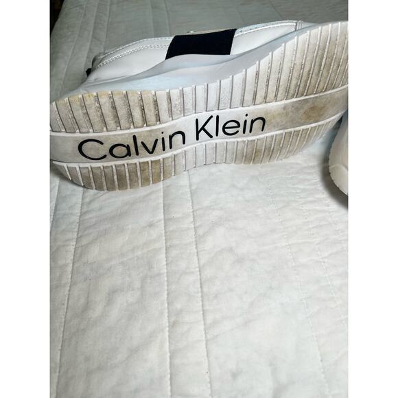 🌟3 for $35🌟 Calvin Klein Umika Sneakers, W Sz 9 Streetwear Shoe White/Black - Picture 5 of 6
